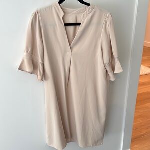 Elegant Cream Women’s Dress